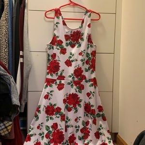 Flower short tank dress